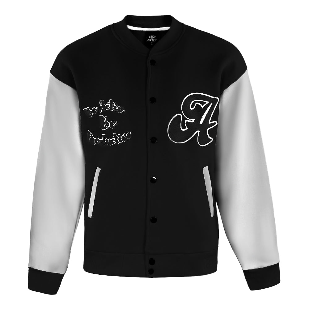 ACTIV EMB CASUAL JACKET - BLACK