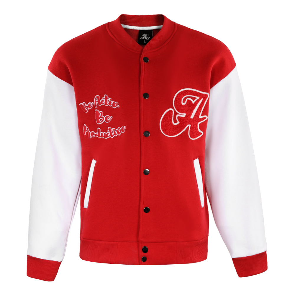 ACTIV EMB CASUAL JACKET - RED