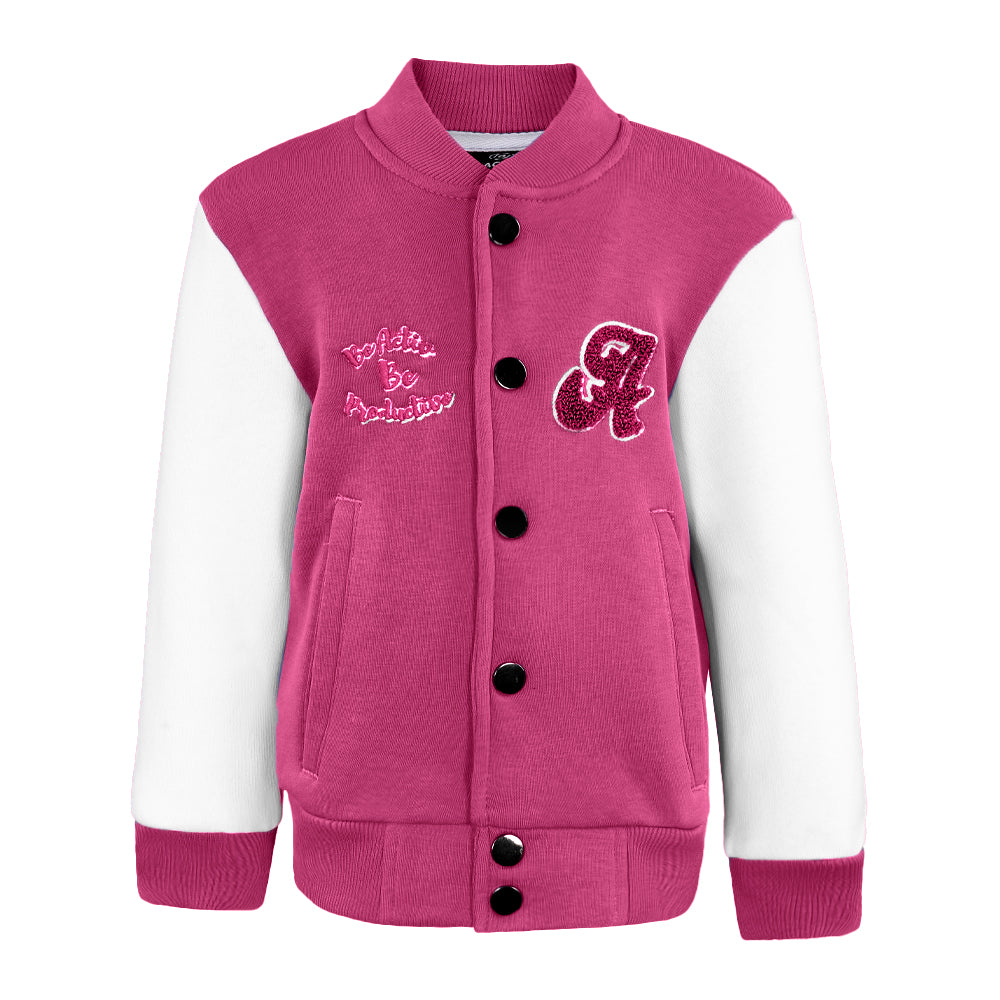 ACTIV EMB CASUAL JACKET - FUCHSIA