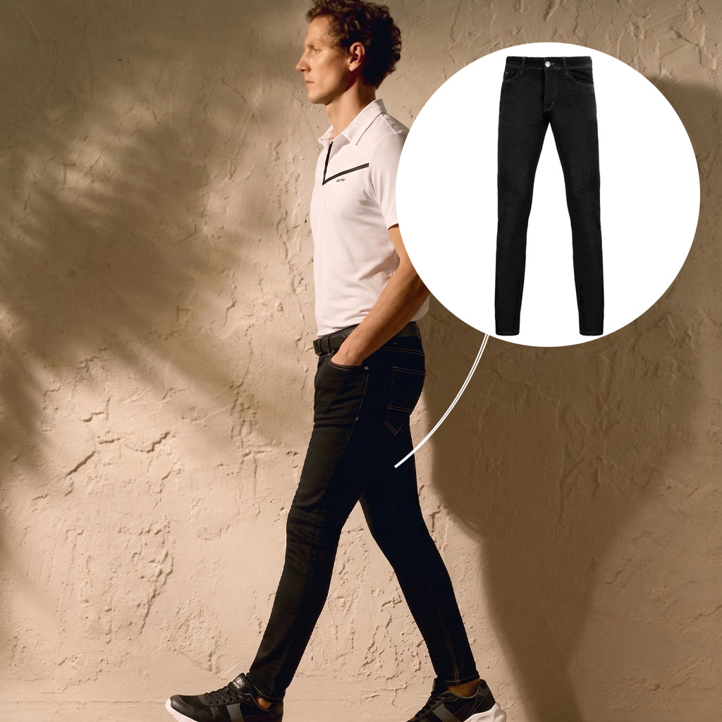 ACTIV JEANS . PANTS - BLACK