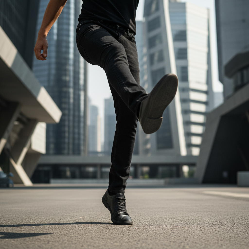 ACTIV JEANS . PANTS - BLACK