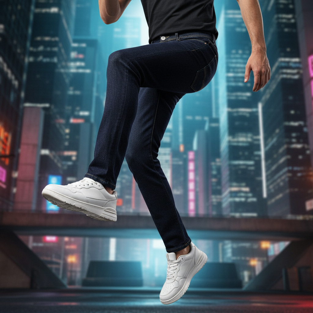 ACTIV JEANS . PANTS - NAVY