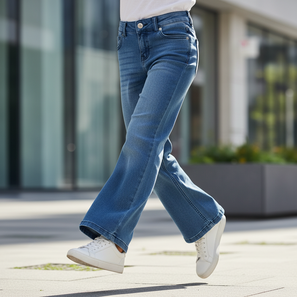 ACTIV JEANS FLARED LEG PANTS - L.BLUE - Activ Abou Alaa