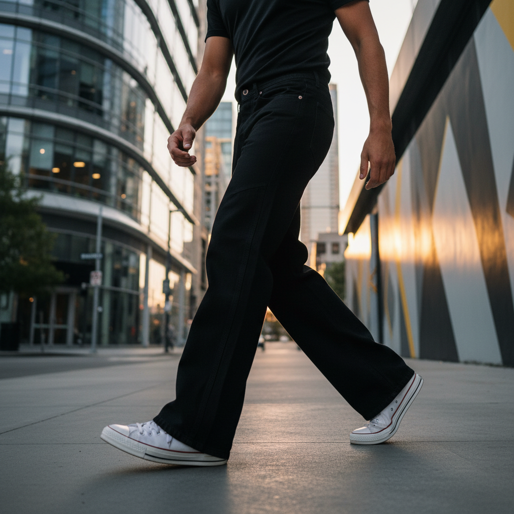 ACTIV JEANS . PANTS - BLACK - Activ Abou Alaa