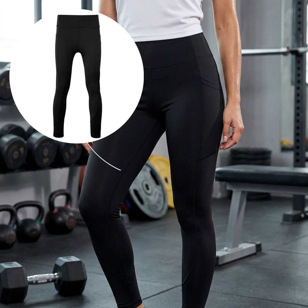 ACTIV BASIC SPORTS LEGGINGS - BLACK