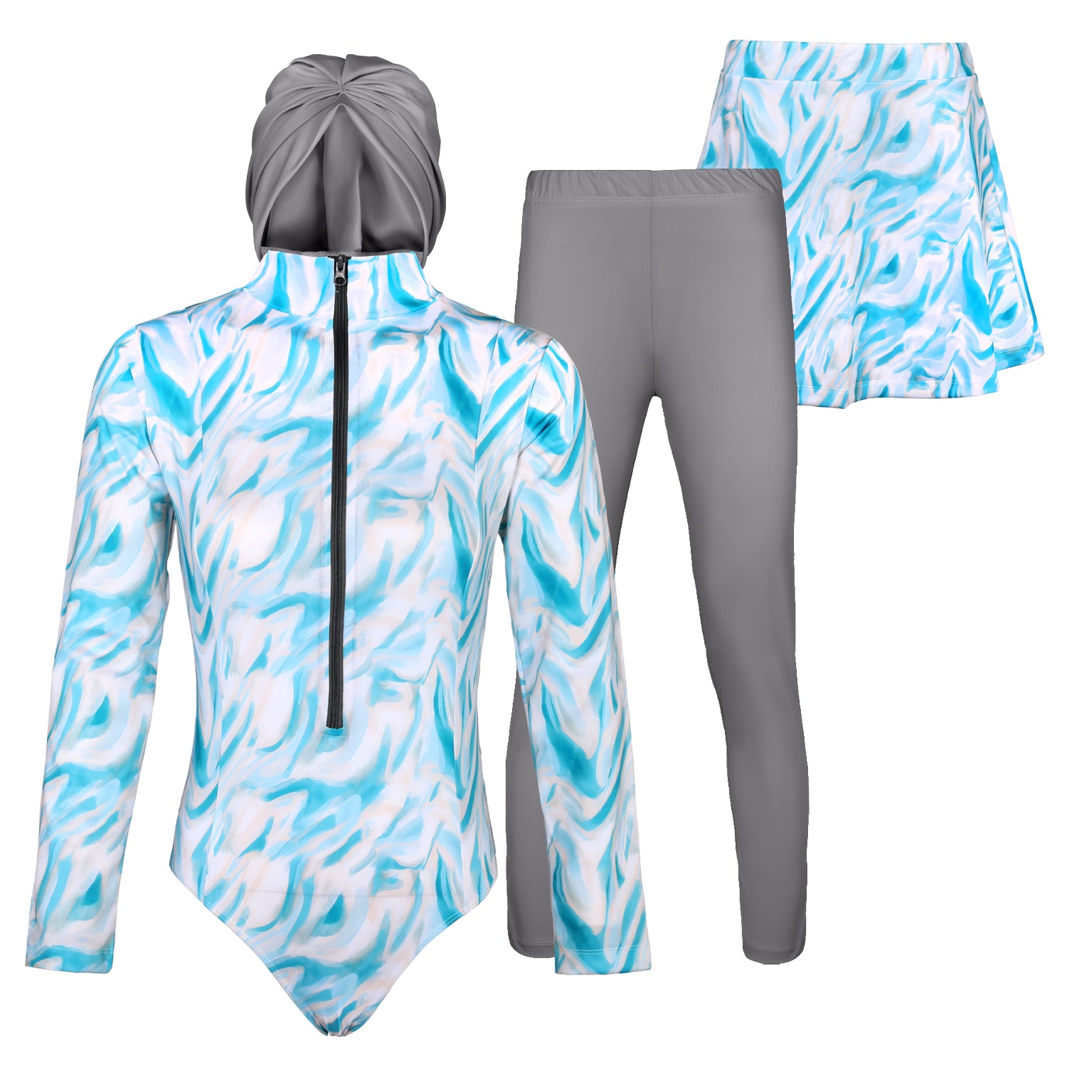 ACTIV F.COVER SWIM BURKINI*4 - TURQUOIS