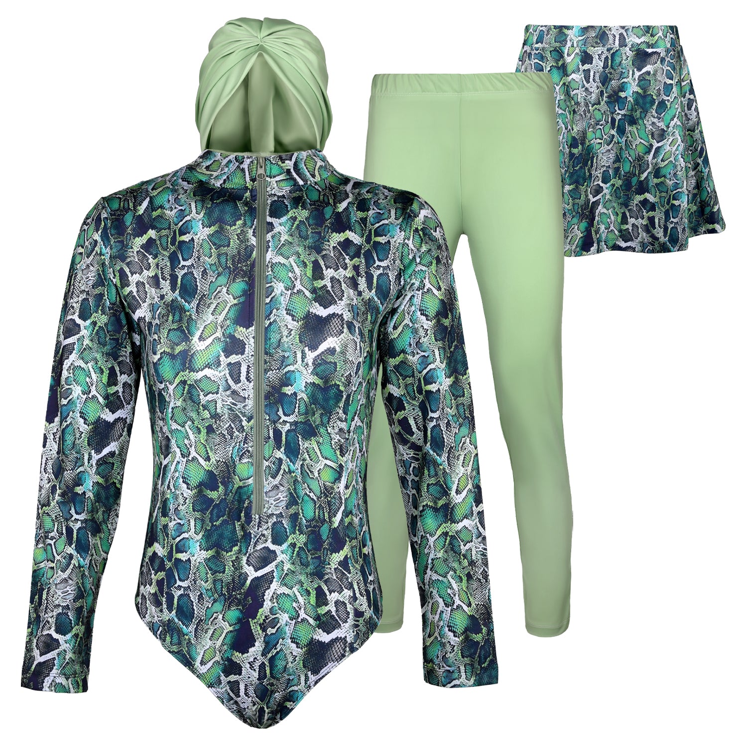 ACTIV F.COVER SWIM BURKINI*4 - OLIVE