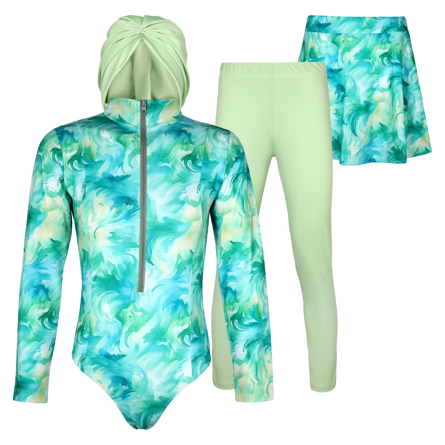 ACTIV F.COVER SWIM BURKINI*4 - GREEN