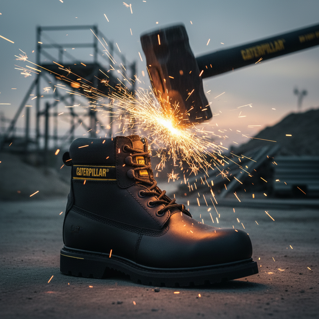 CAT HOLTON S3 HRO SRC SHOES - BLACK