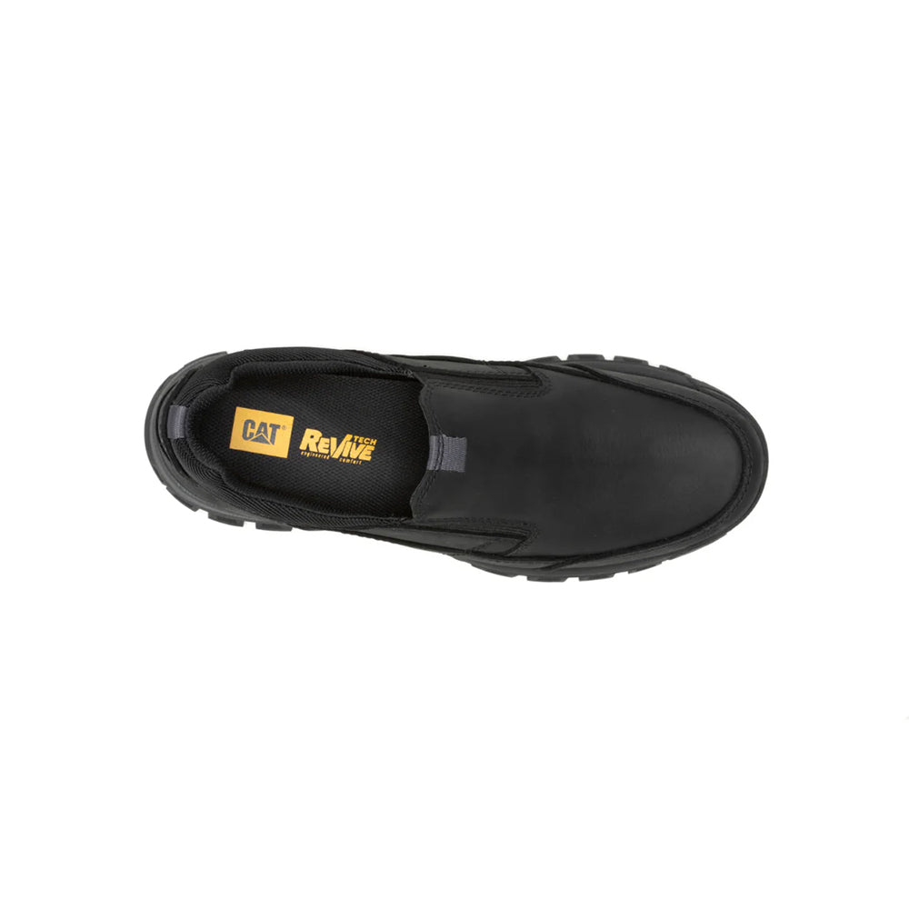 CAT THRESHOLD SLIP ON SHOES - BLACK