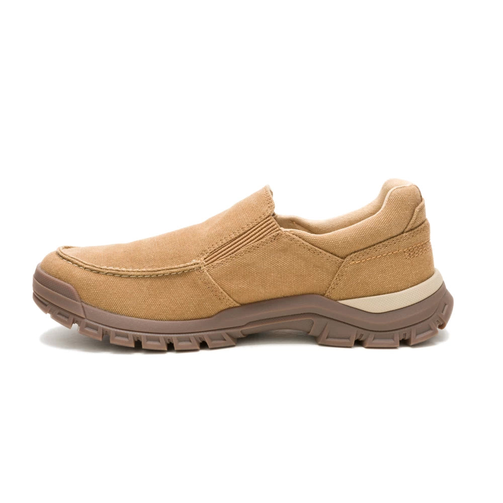 CAT THRESHOLD SLIP ON CANVAS - BROWN