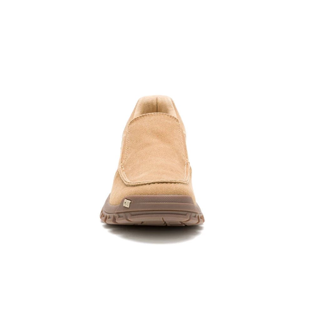 CAT THRESHOLD SLIP ON CANVAS - BROWN