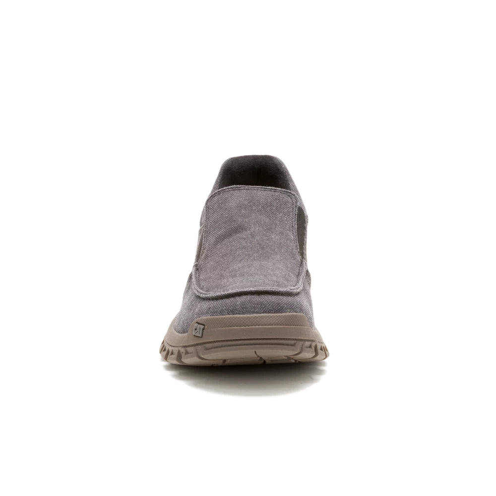 CAT THRESHOLD SLIP ON CANVAS - BLACK