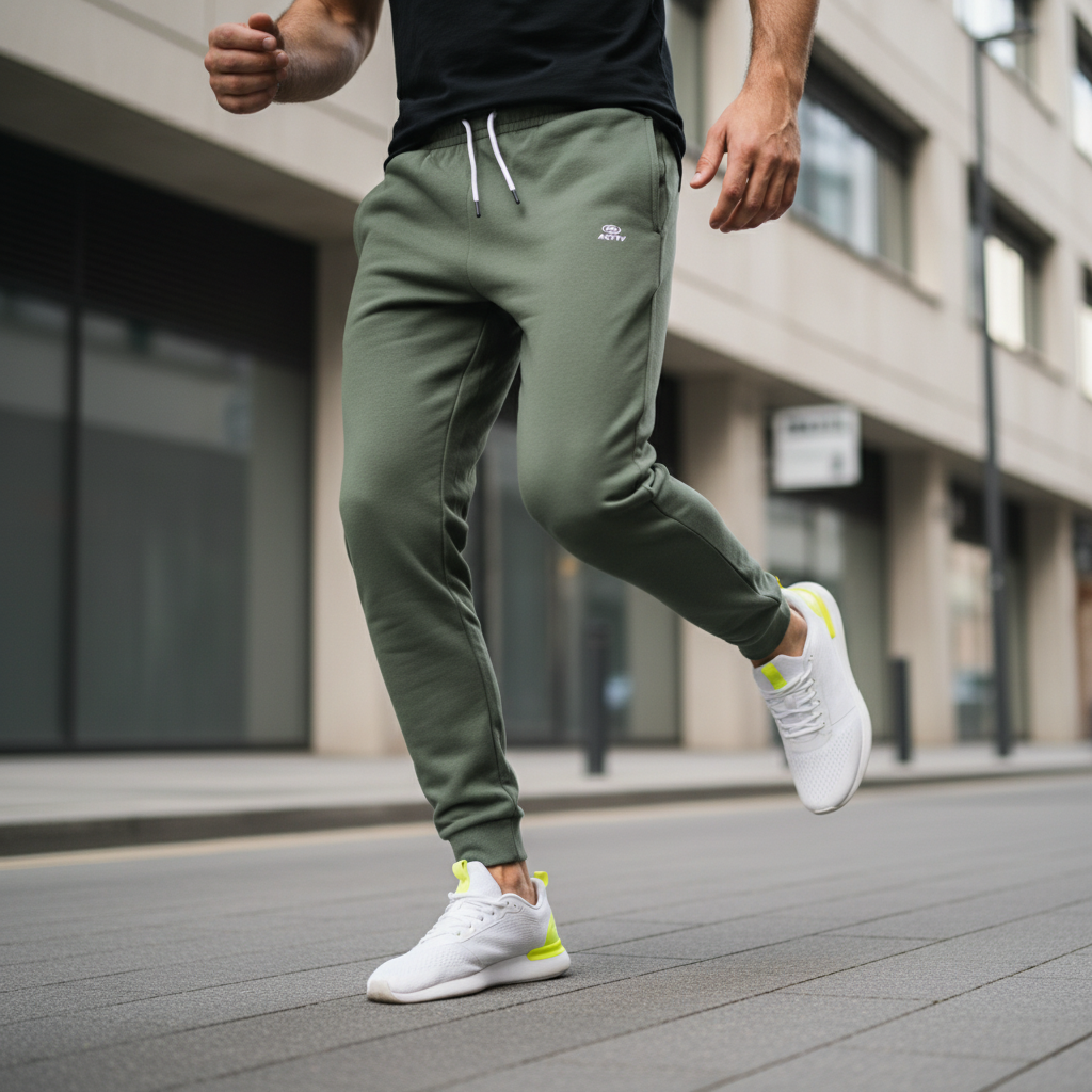 ACTIV PRINT CASUAL SWEATPANTS - PISTACHI