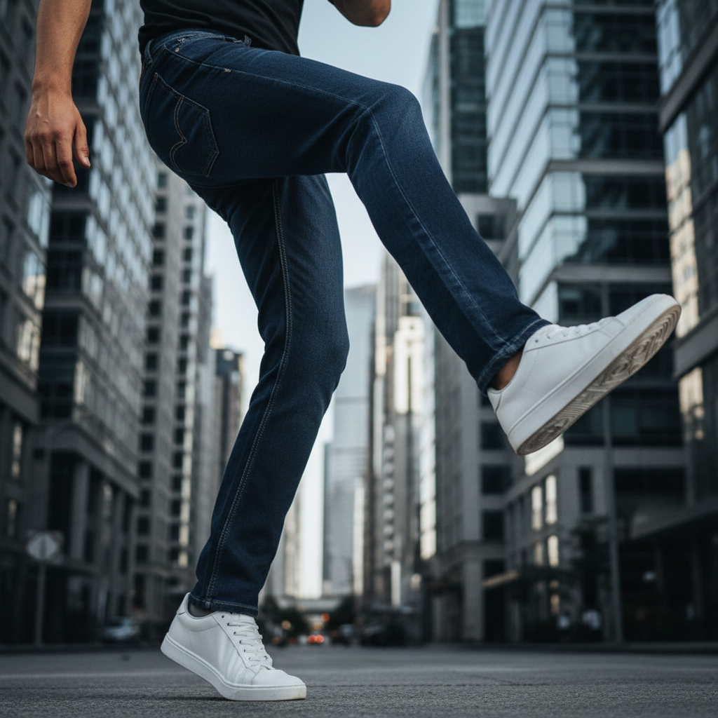 ACTIV JEANS . PANTS - NAVY