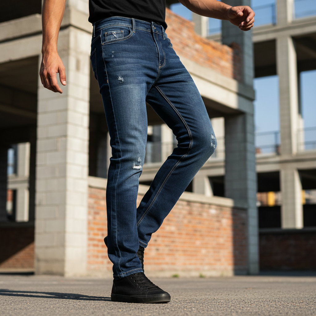 ACTIV JEANS REGULAR PANTS - D.NAVY