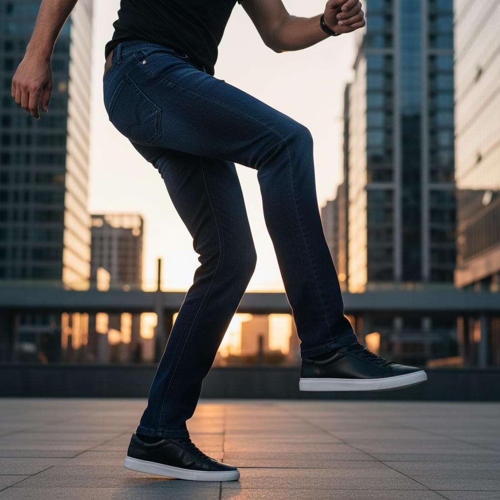 ACTIV JEANS REGULAR PANTS - BLUE - Activ Abou Alaa