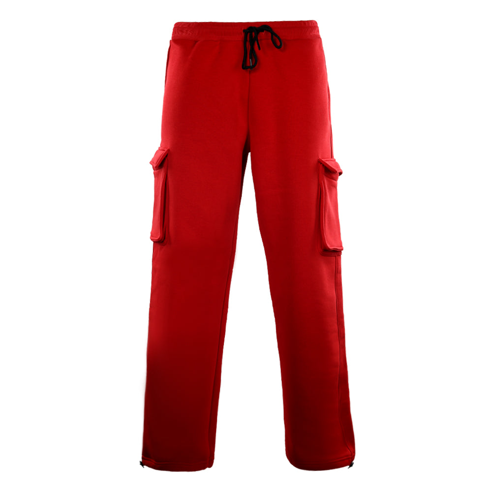 ACTIV BASIC BAGGY SWEATPANTS-RED