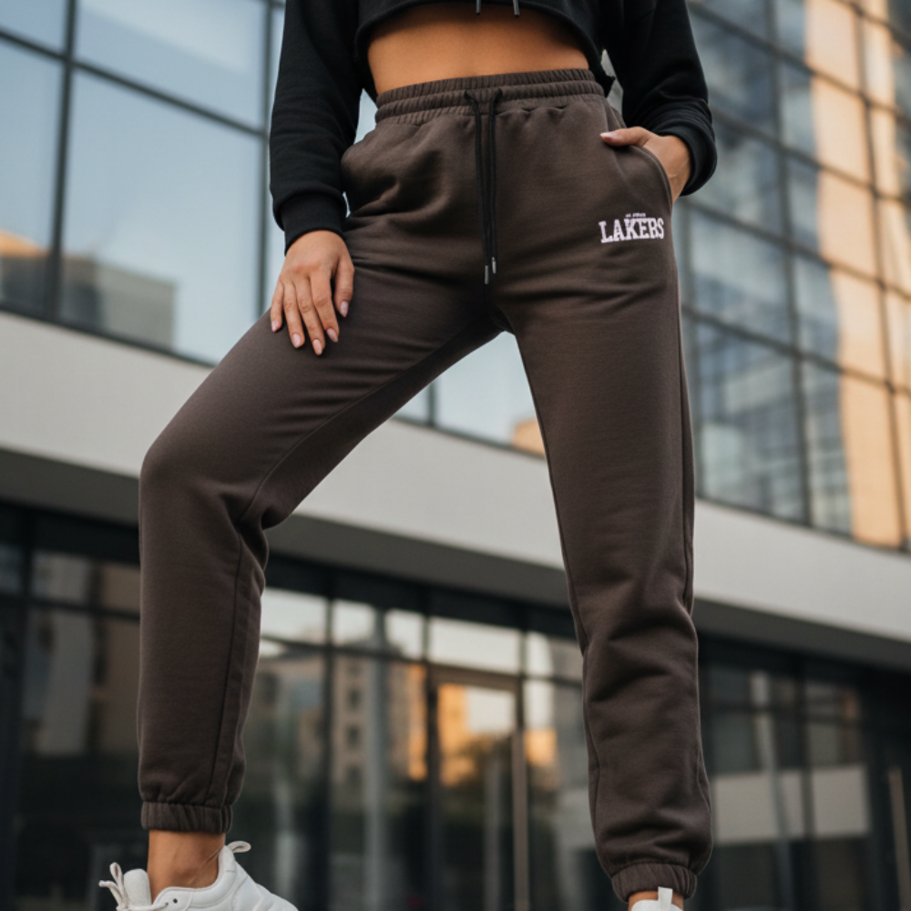 ACTIV PRINT CASUAL SWEATPANTS - BROWN