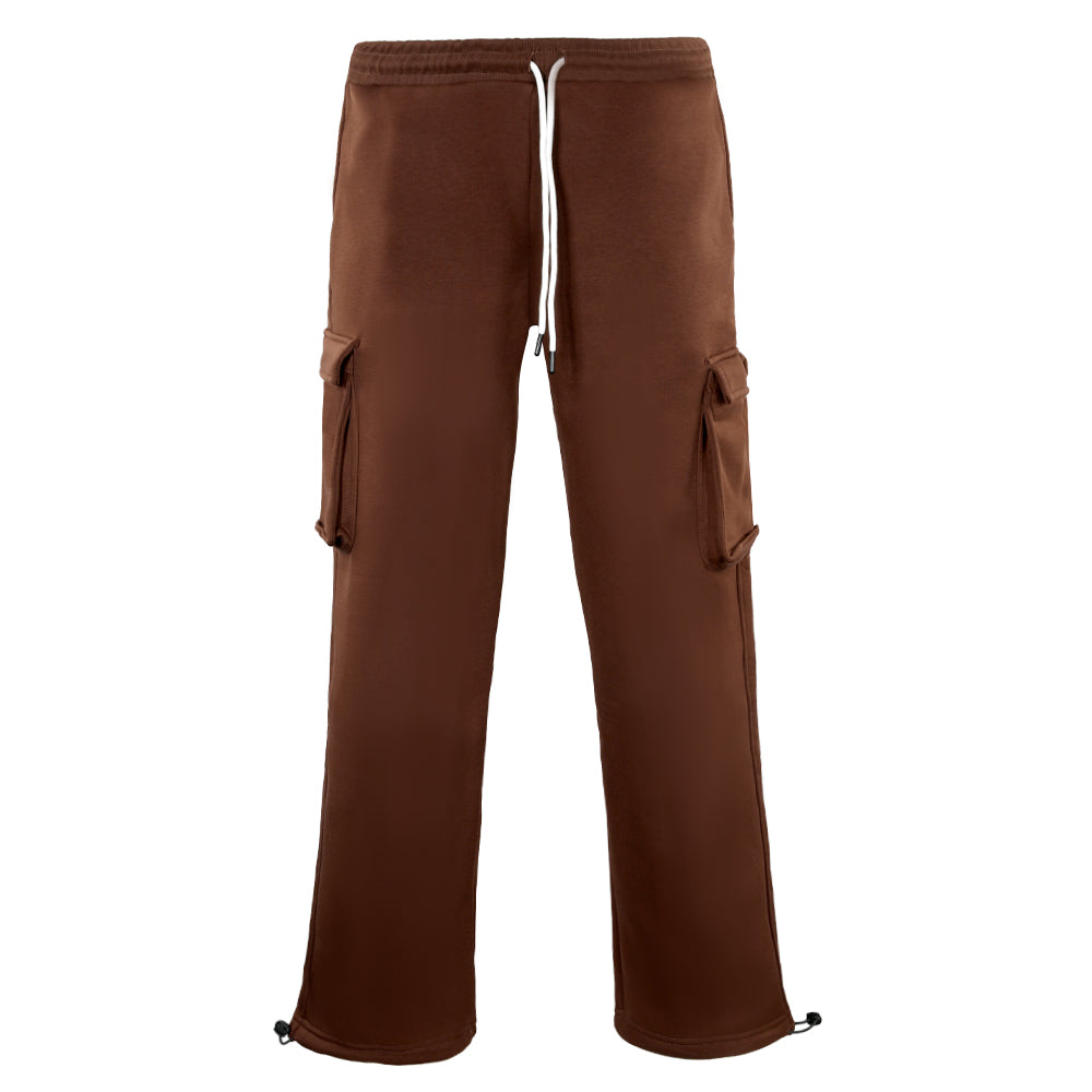 ACTIV BASIC BAGGY SWEATPANTS - BROWN