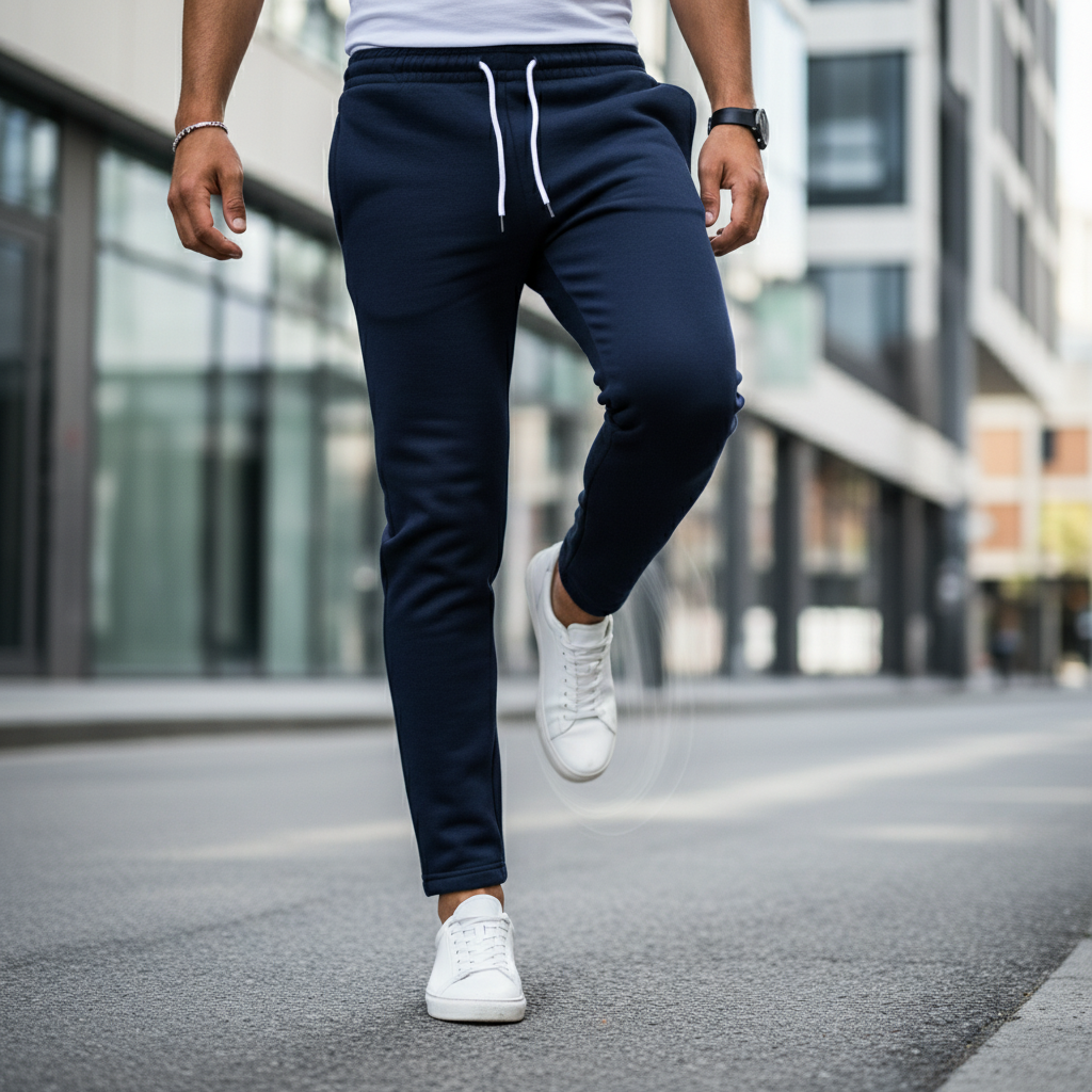 ACTIV EMB CASUAL SWEATPANTS - NAVY