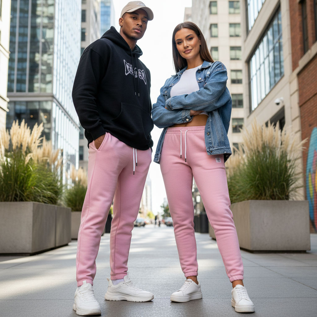 ACTIV BASIC CASUAL SWEATPANTS - PINK