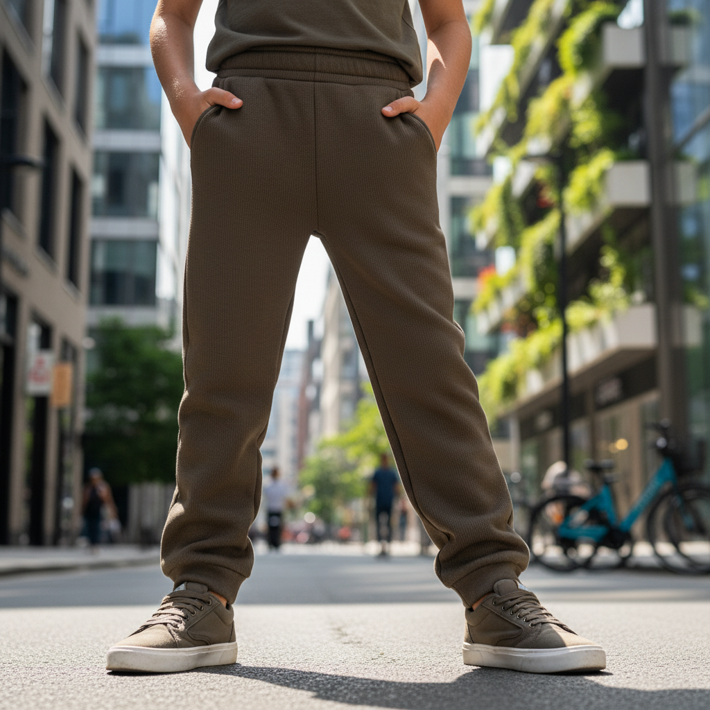 ACTIV BASIC CASUAL SWEATPANTS - BROWN