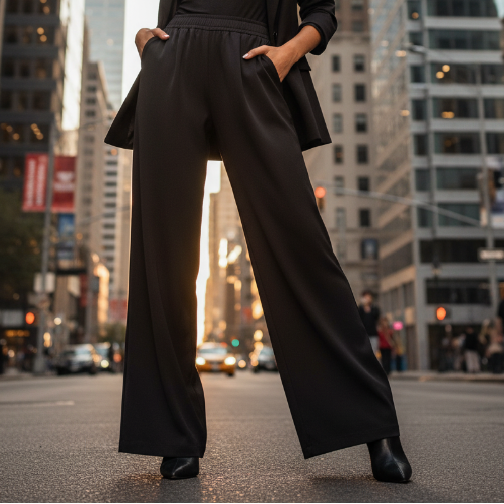 ACTIV BASIC CASUAL PANTS - BLACK - Activ Abou Alaa