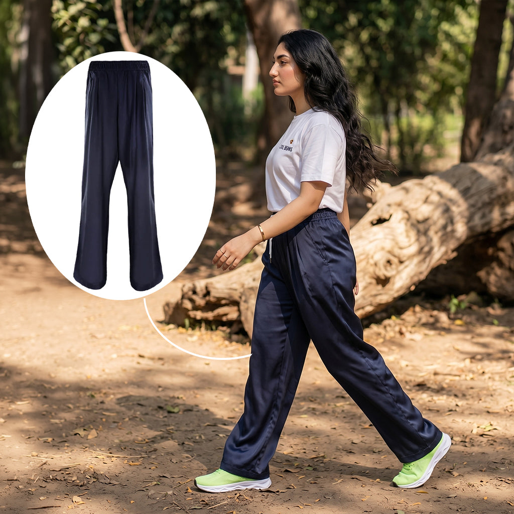 ACTIV BASIC CASUAL PANTS - NAVY