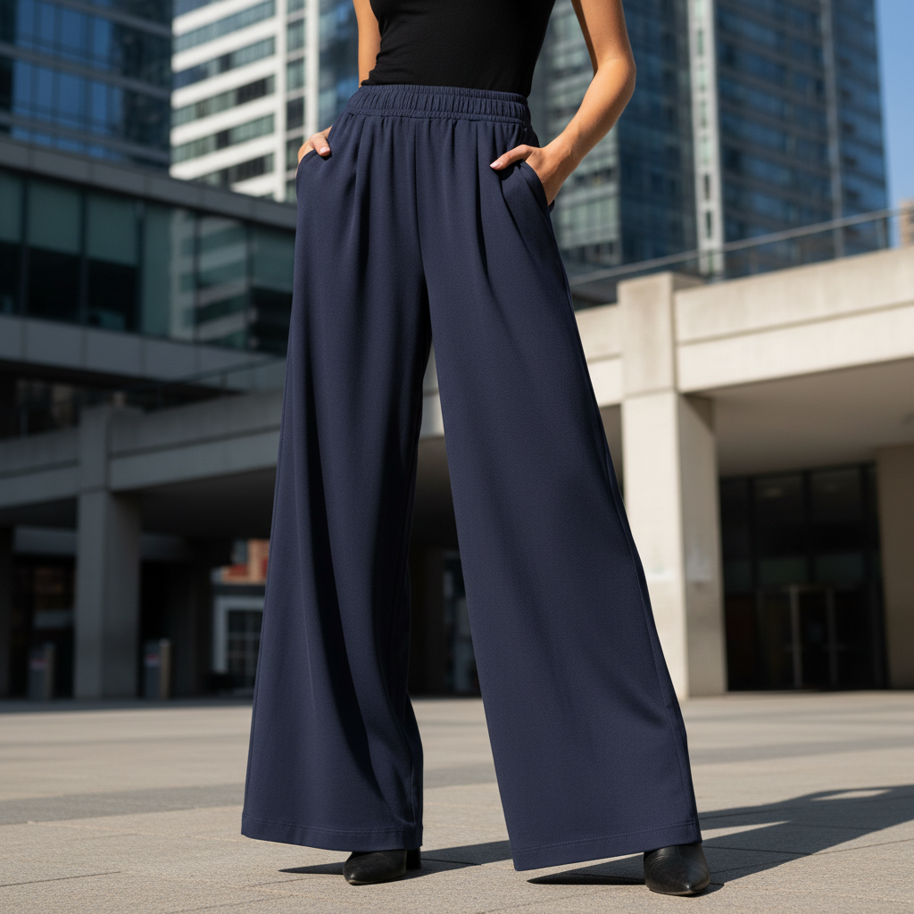 ACTIV BASIC CASUAL PANTS - NAVY - Activ Abou Alaa