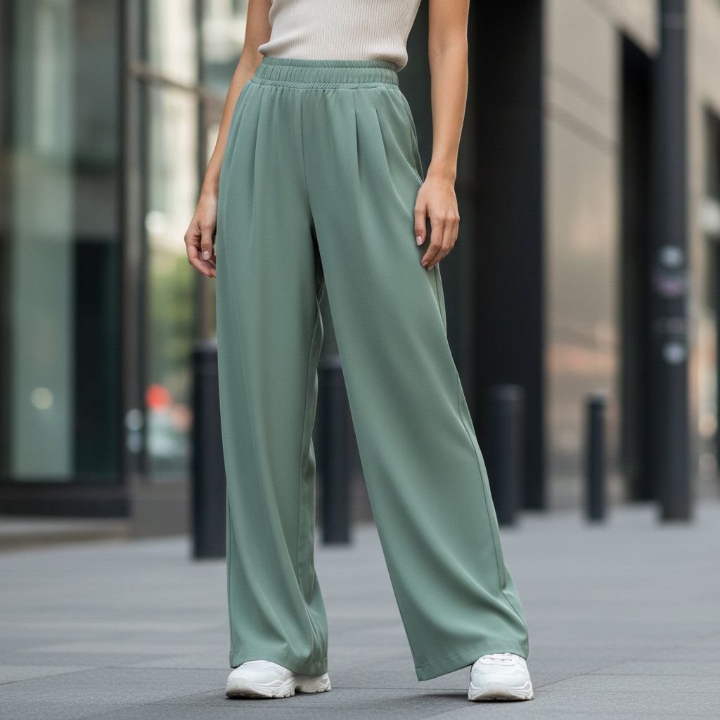 ACTIV BASIC CASUAL PANTS - MINT - Activ Abou Alaa