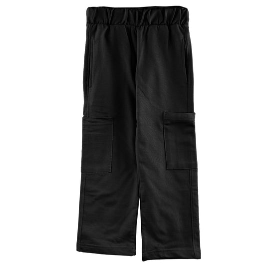 BASIC POCKET PANTS - BLACK