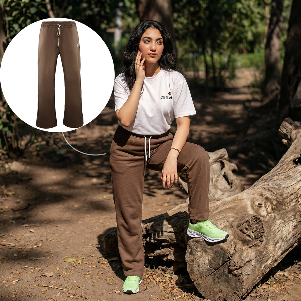 ACTIV BASIC CASUAL SWEATPANTS - BROWN