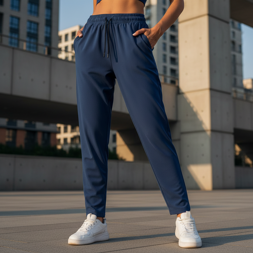 ACTIV BASIC CASUAL PANTS - L.NAVY - Activ Abou Alaa