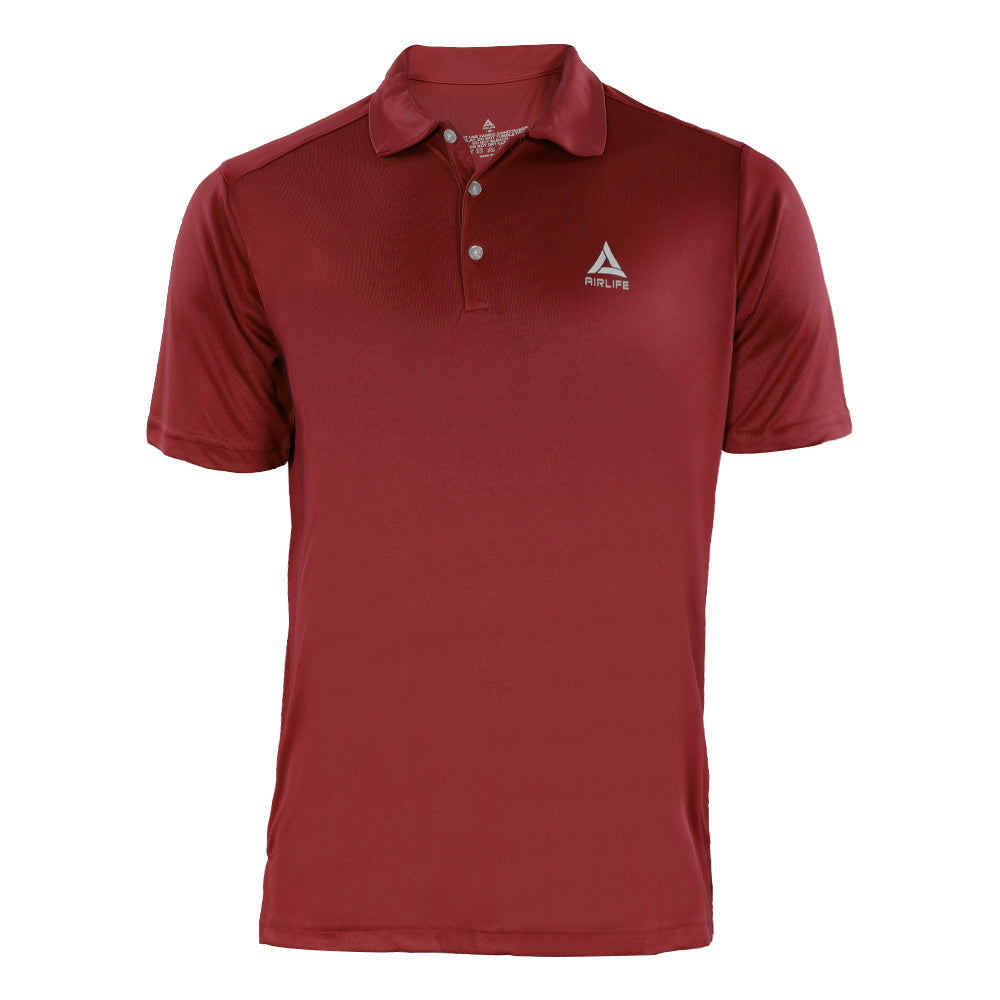 AIRLIFE BASIC SPORTS POLO - BURGUNDY