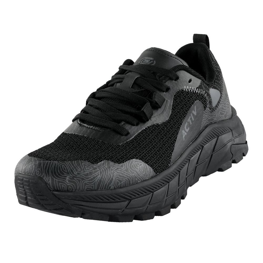 ACTIV RUNNING SHOES- BLACK