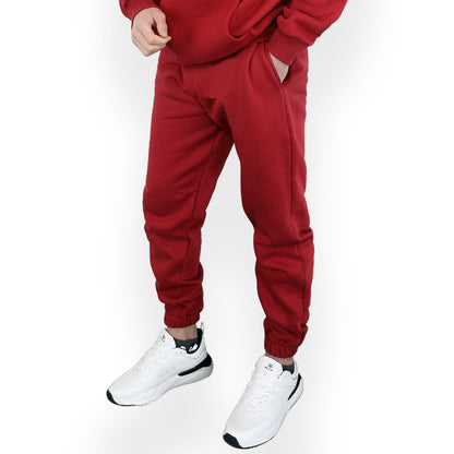 ACTIV BASIC HOODIE SET - BURGUNDY