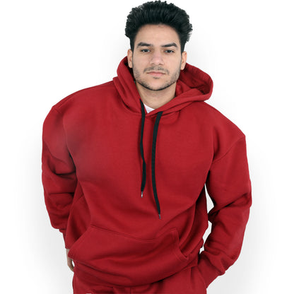 ACTIV BASIC HOODIE SET - BURGUNDY