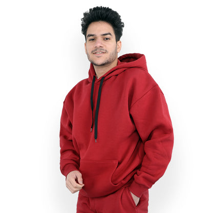 ACTIV BASIC HOODIE SET - BURGUNDY