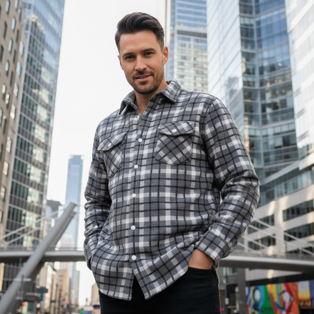 ACTIV KAROH CASUAL SHIRT - GREY