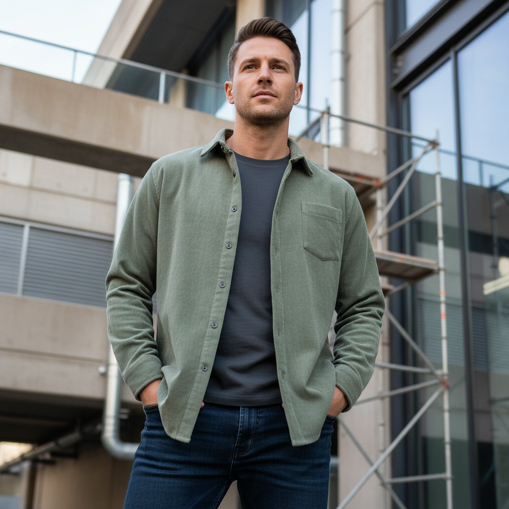 ACTIV BASIC CASUAL SHIRT - KHAKI