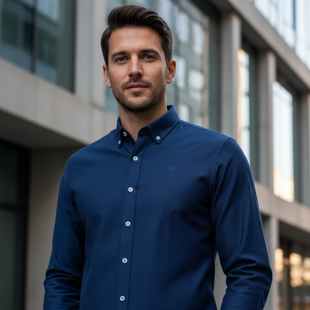 ACTIV EMP L.S SHIRT - NAVY - Activ Abou Alaa