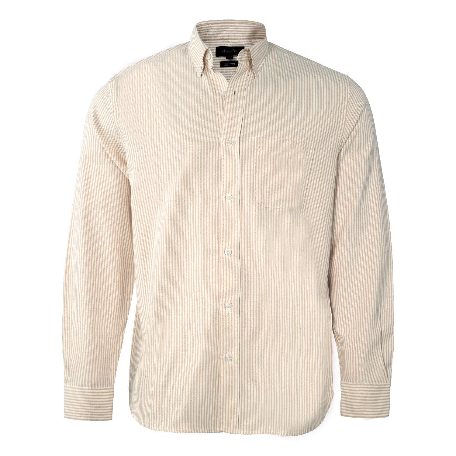 ACTIV STRIPPED L.S SHIRT - BEIGE - Activ Abou Alaa