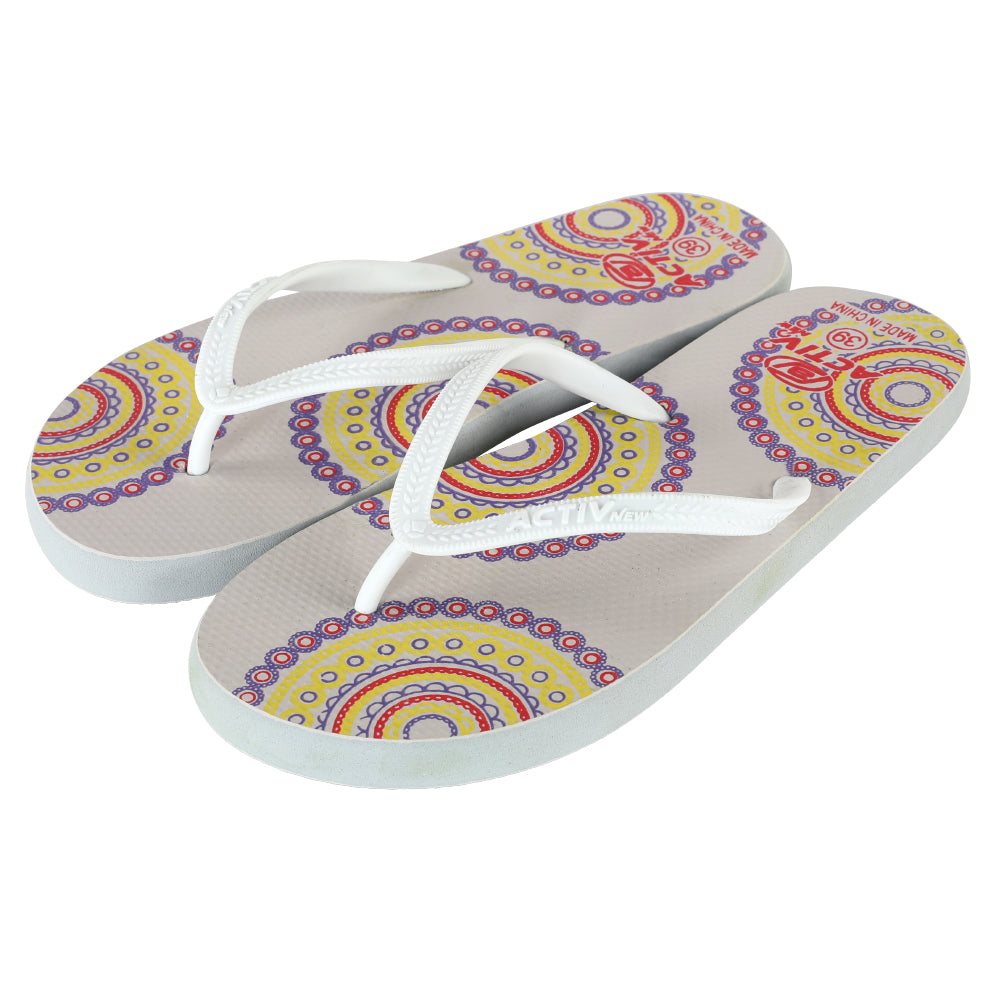ACTIV FLIP FLOP SLIPPER - WHITE