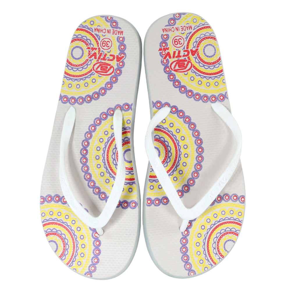 ACTIV FLIP FLOP SLIPPER - WHITE
