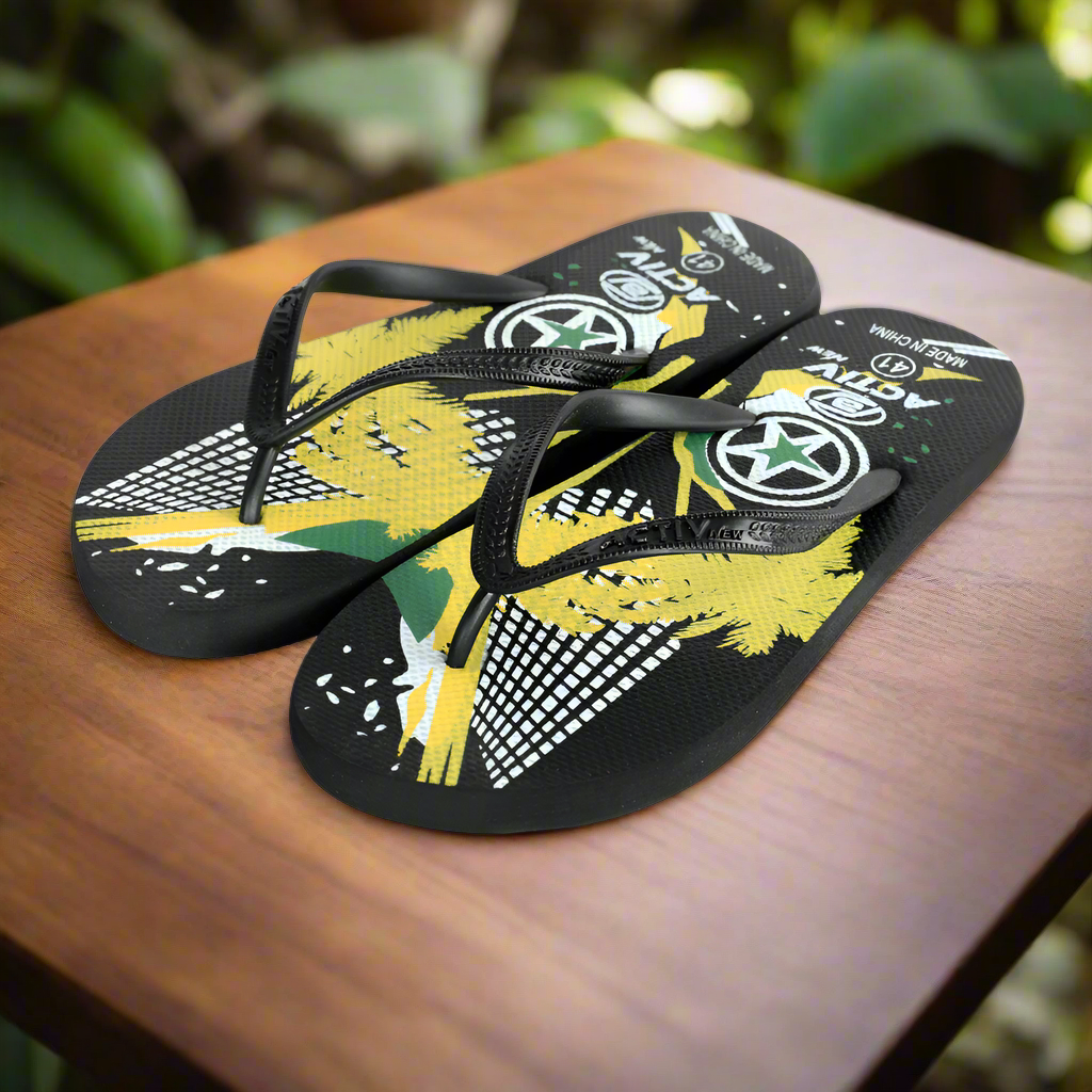 ACTIV FLIP FLOP SLIPPER - BLACK