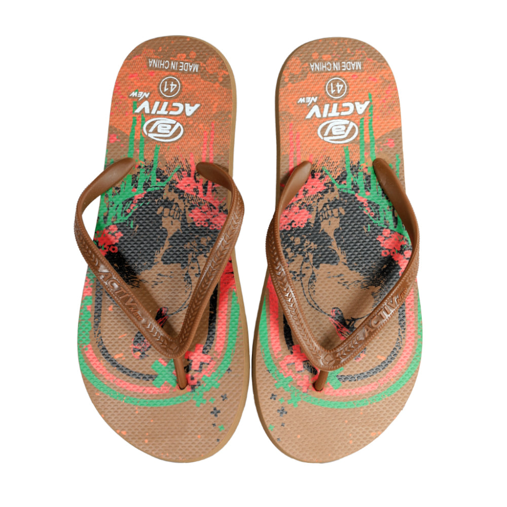 ACTIV FLIP FLOP SLIPPER - BROWN