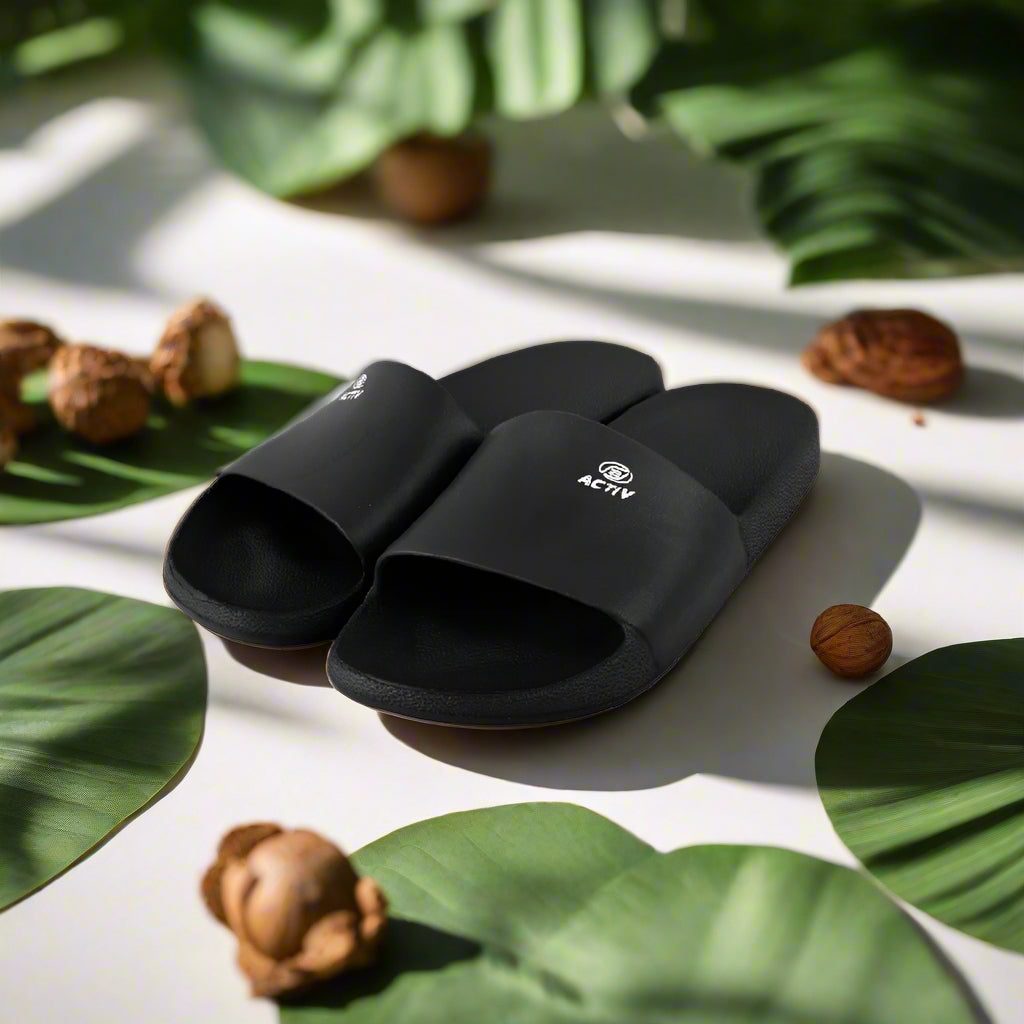 ACTIV SLIDE SLIPPER - BLACK
