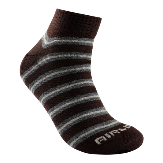 AIRLIFE SOFT ANKLE SOCKS - BROWN