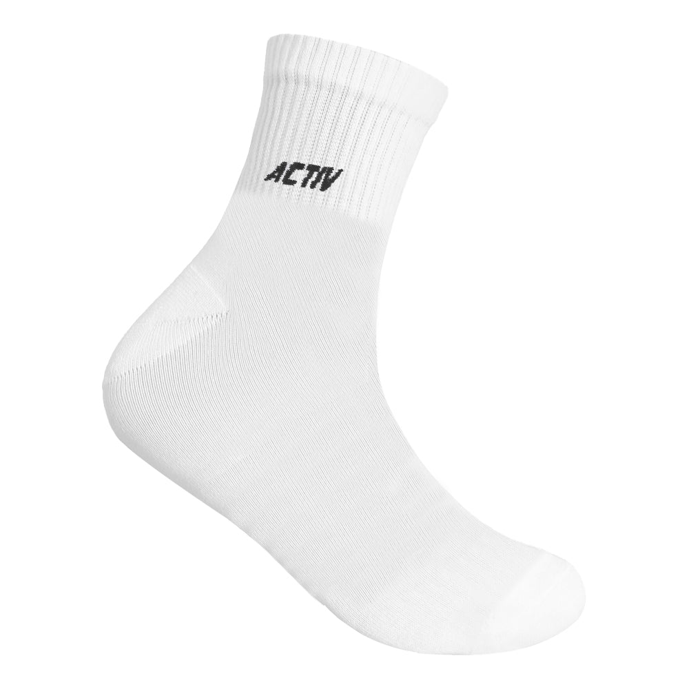 ACTIV H-TOWEL 2/3 SOCKS - WHITE